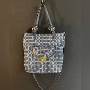 Tommy Hilfiger Blue Patterned Tote Bag